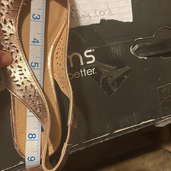 Steven by Steve Madden Lourdes Point Toe Slingback Rose Gold Flats Size 6.5 B1 - Picture 7 of 7